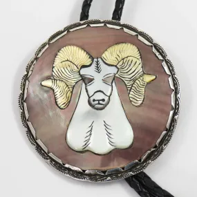 1960s Bighorn Ram Bola Tie