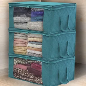 3Pcs Blanket Quilt Clothes Closet Box