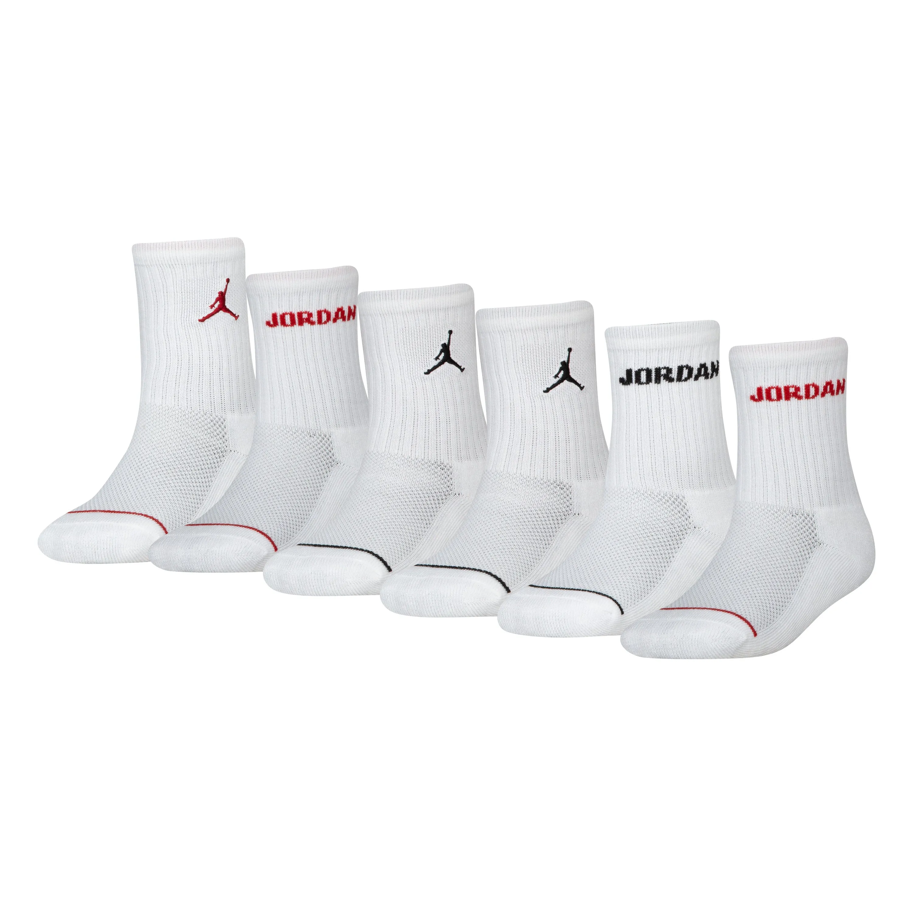 6 Pack Crew Socks