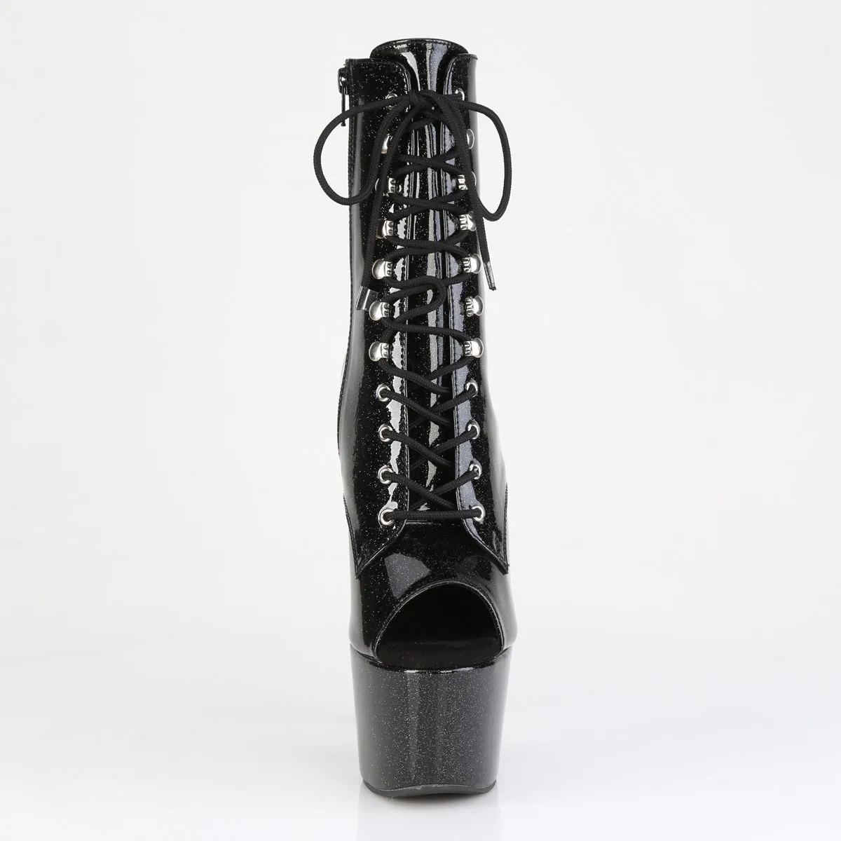 7 Inch Heel ADORE-1021GP Black Glitter