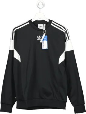 adidas Black Adicolor Classics Cut Line Crew Sweatshirt UK XS