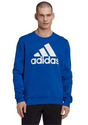 Adidas Mens Big Logo Sweatshirt Blue <br> HL2299