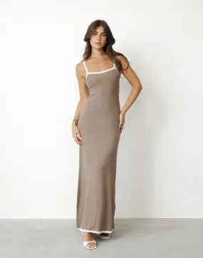 Amihan Maxi Dress (Mocha)