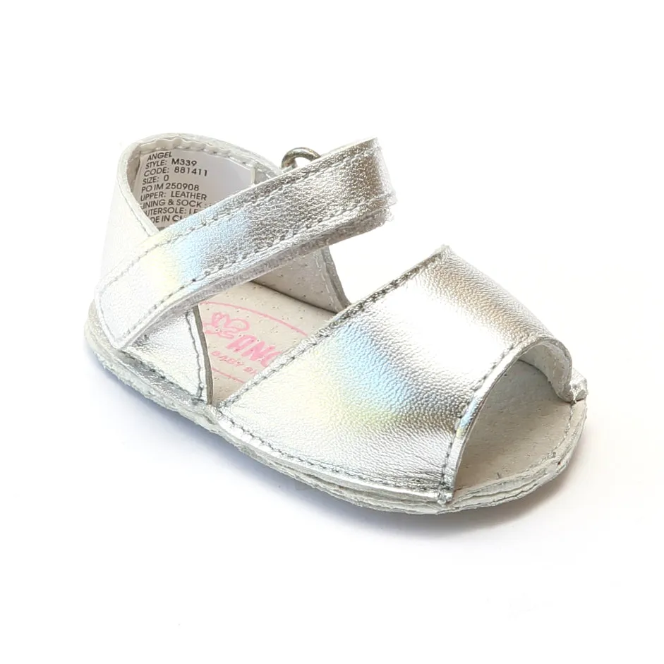 Angel Baby Girls Open Toe Crib Sandals