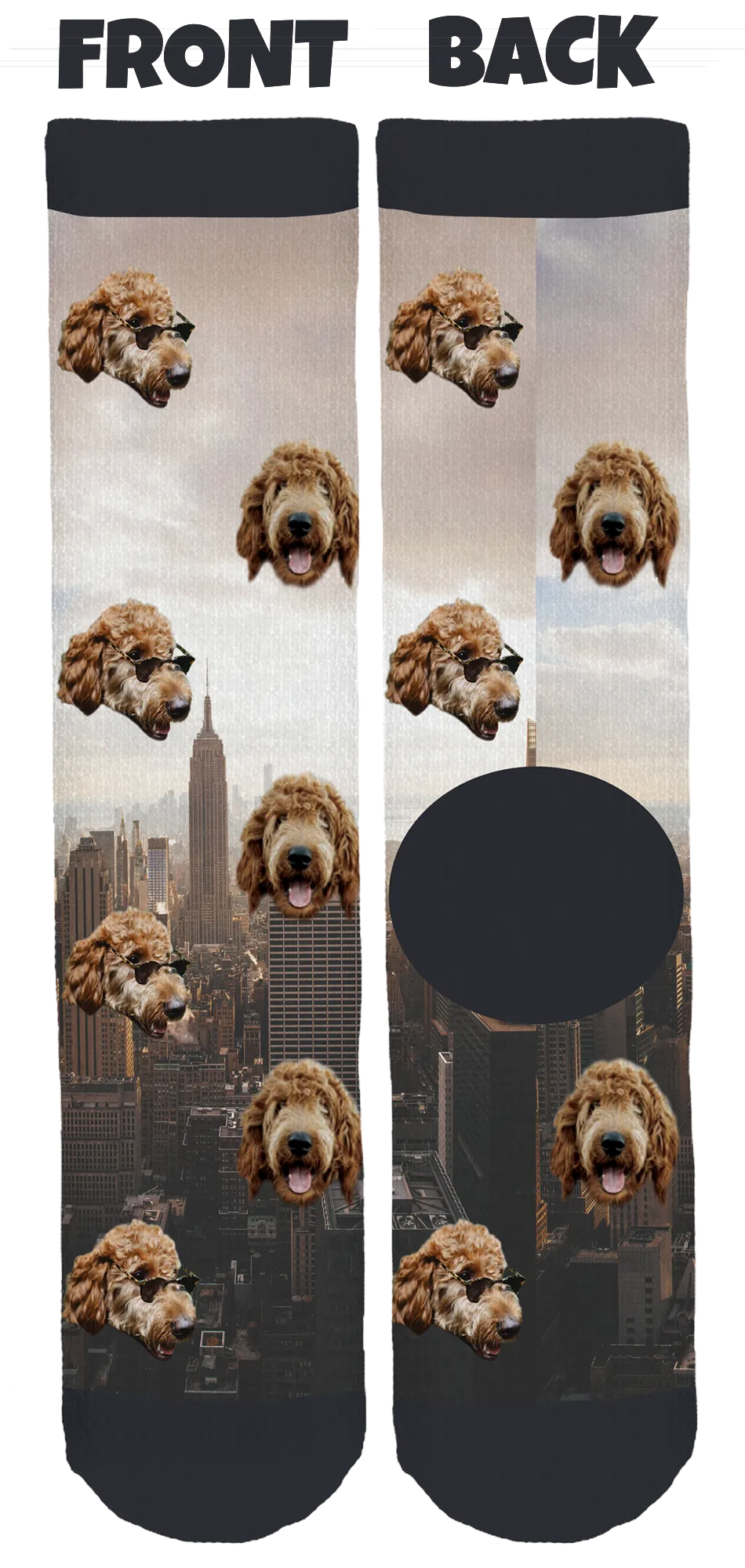 Arlo the Goldendoodle Crew Socks