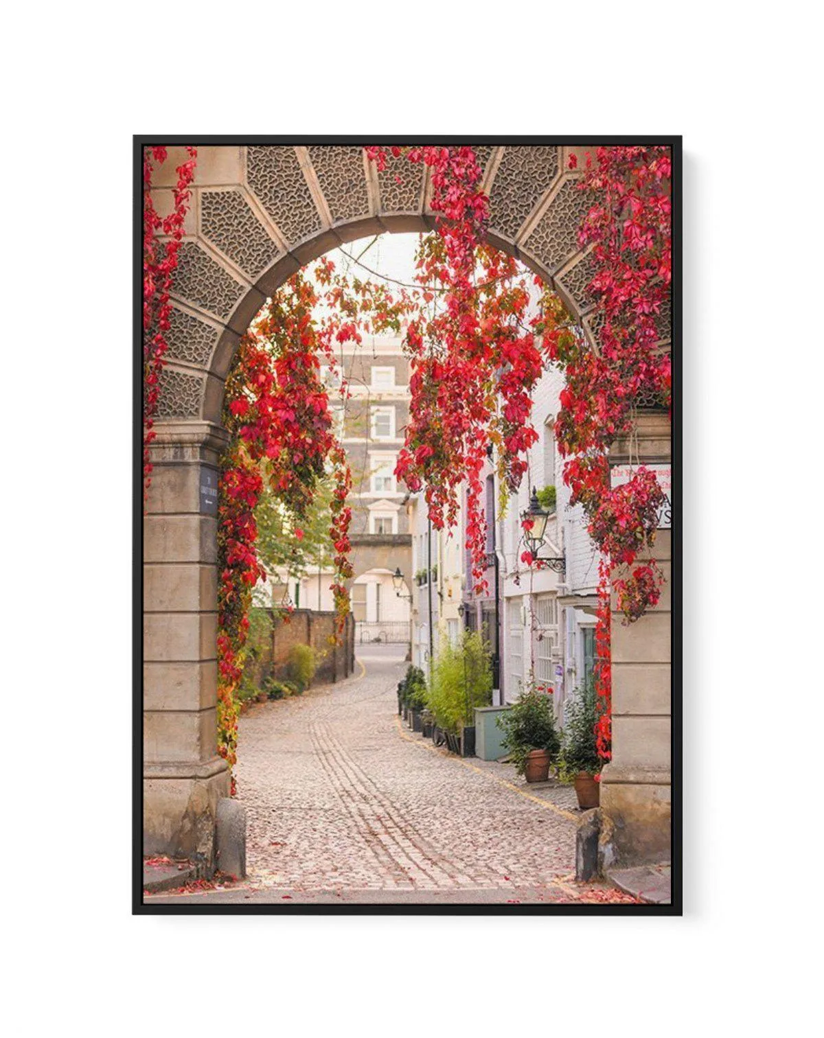 Autumn Archway, London | Framed Canvas Art Print