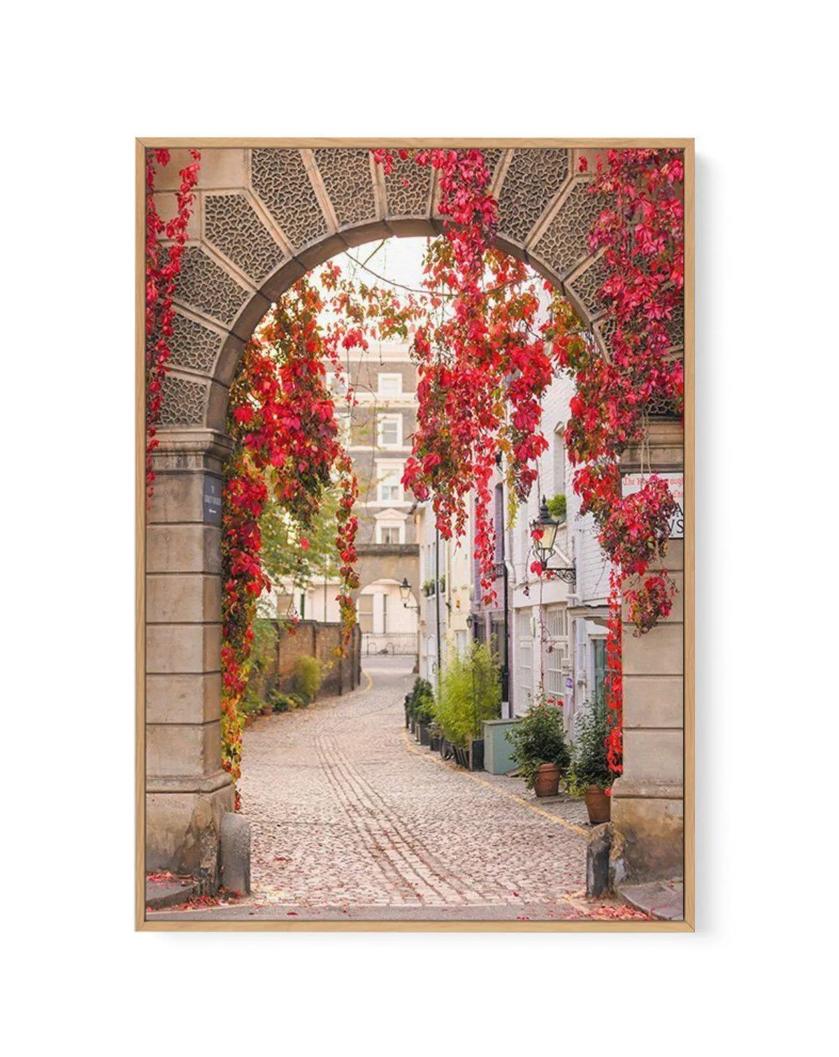 Autumn Archway, London | Framed Canvas Art Print