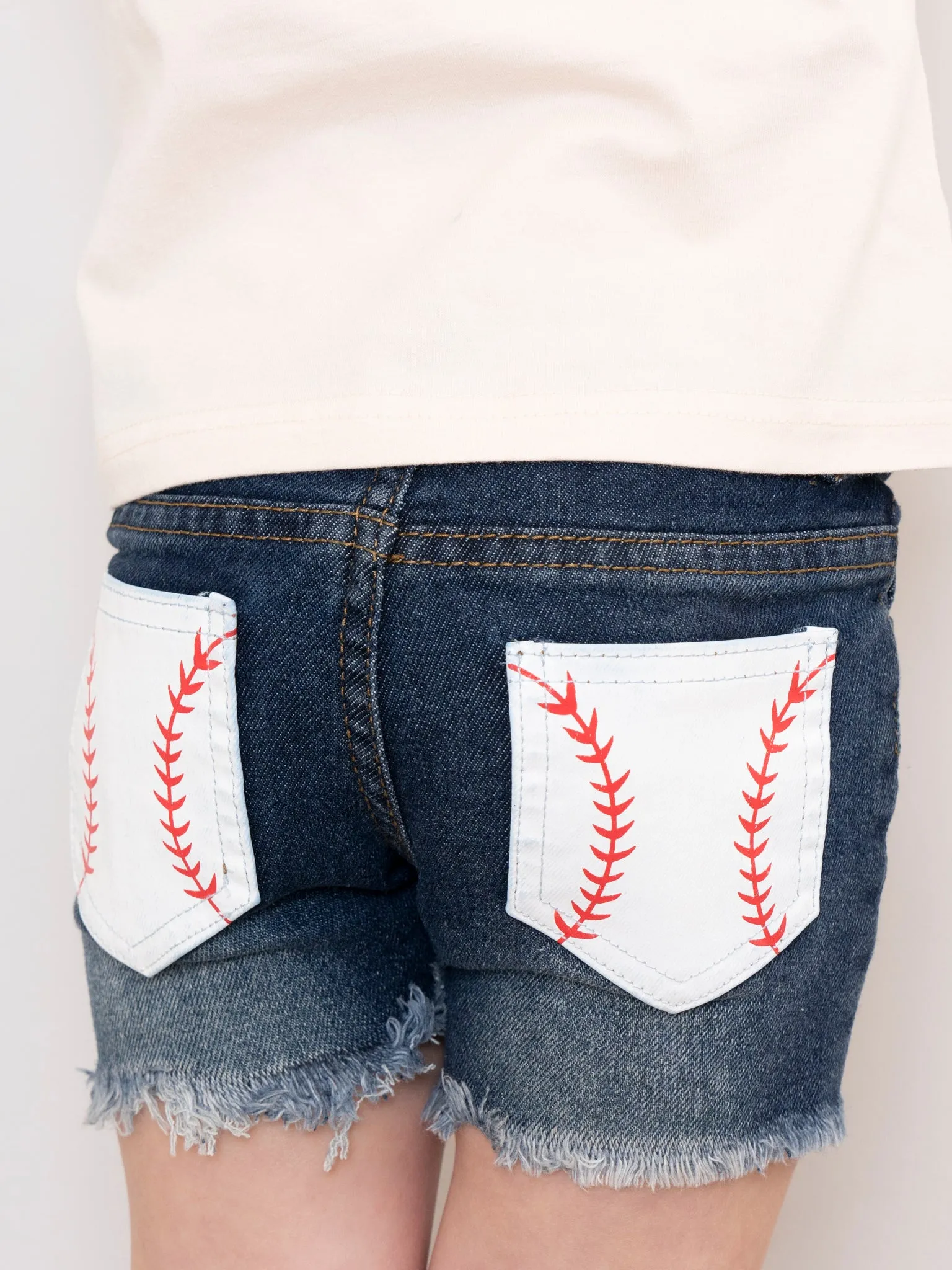 Baseball Season Denim Shorts Outfit