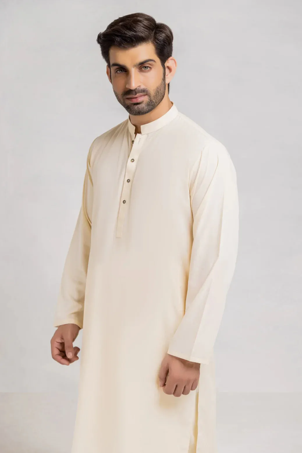 BEIGE-BLENDED-KURTA SHALWAR (KSRS23-017)