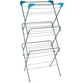 Beldray 3 Tier Elegant Clothes Horse Laundry Airer - Blue | LA050397XEU7