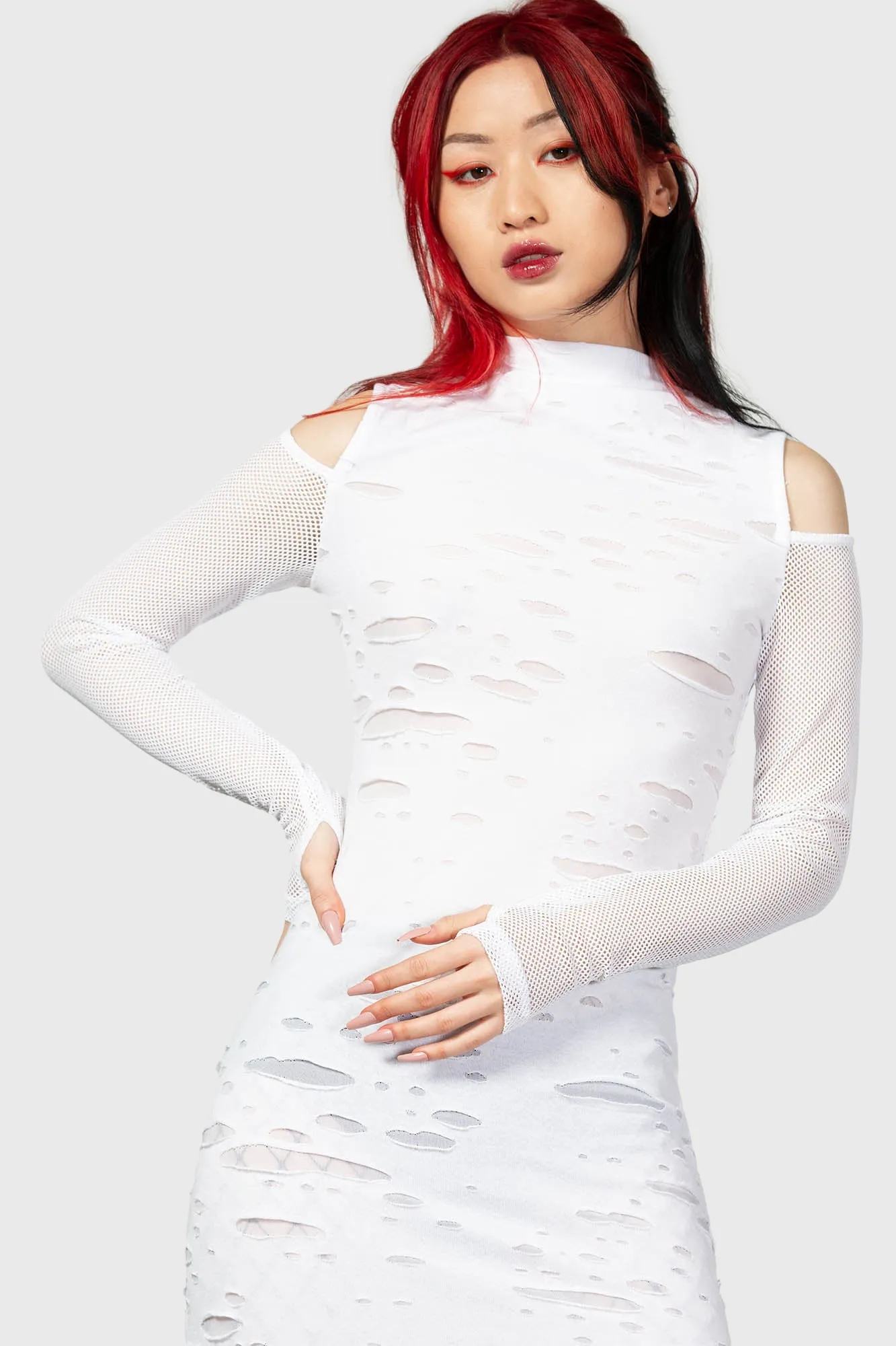 Biters Maxi Dress [WHITE]