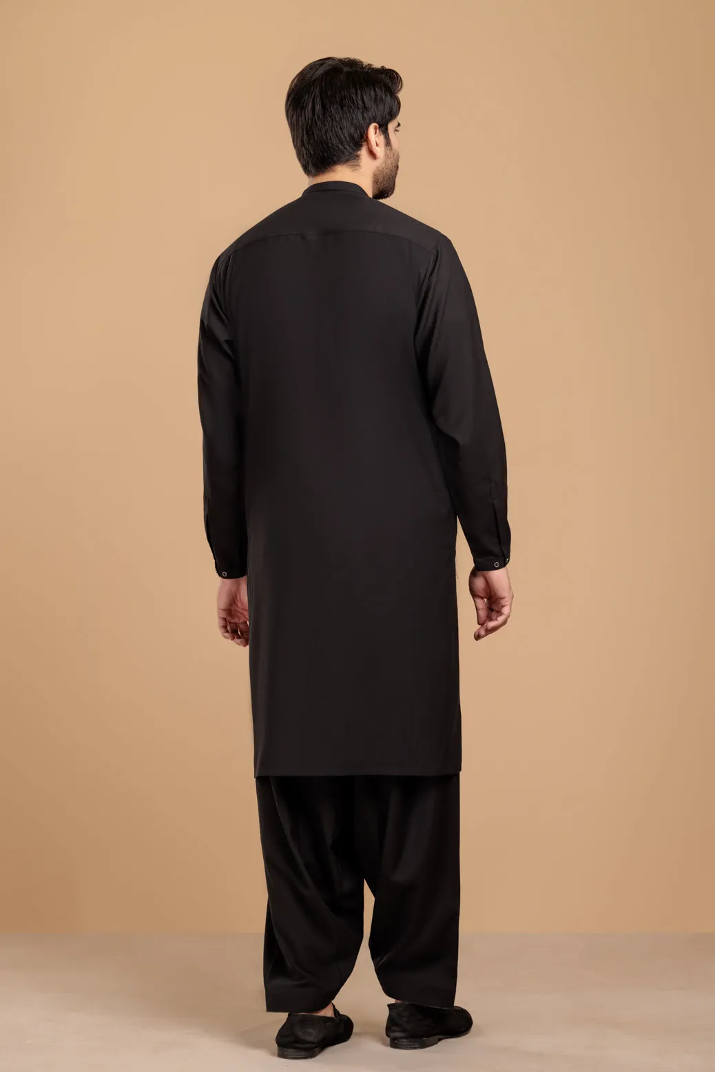 BLACK-BLENDED-KURTA SHALWAR- (KSRS23-083)