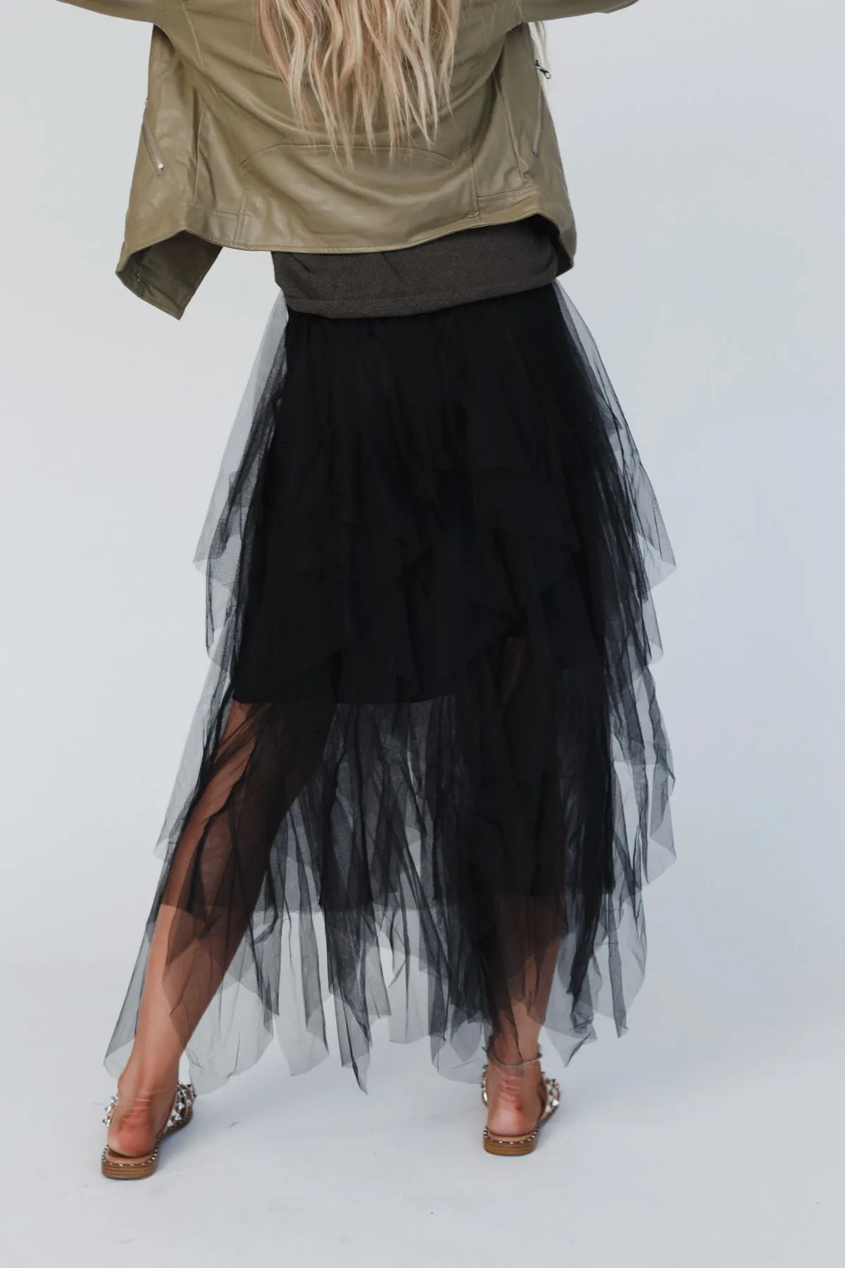 Boho Ballerina Skirt - Black