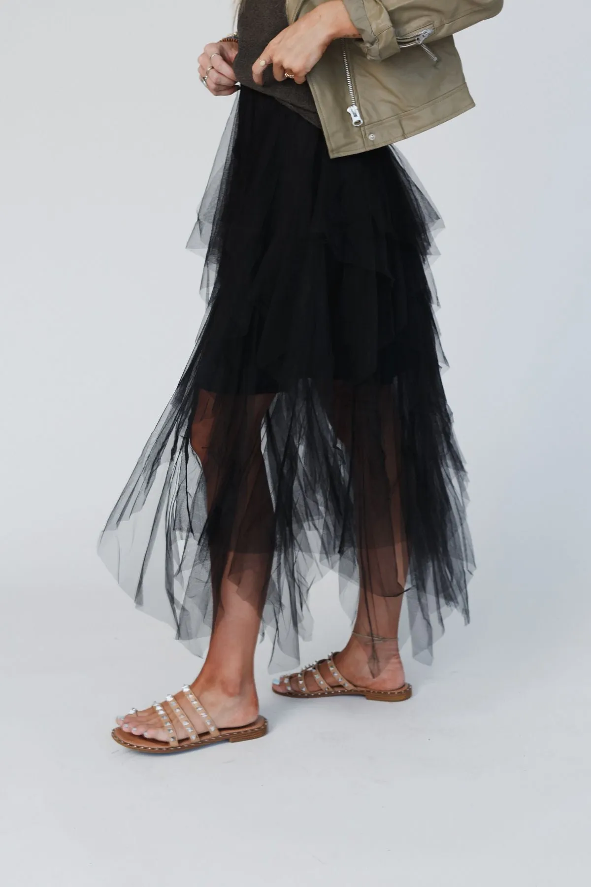 Boho Ballerina Skirt - Black