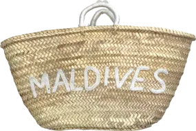 Boutique Bonita Beige Maldives Palf Leaf Basket Bag