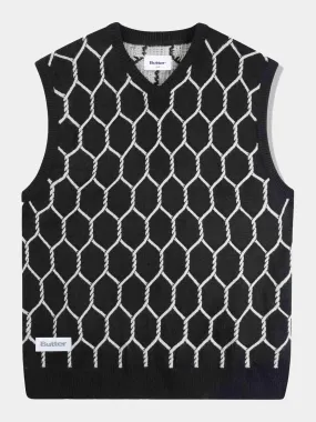 Butter Goods Chain Link Knitted Vest - Black