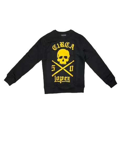 C1RCA Lopez 50 Crew crewneck sweatshirt LCN0001 black-gold