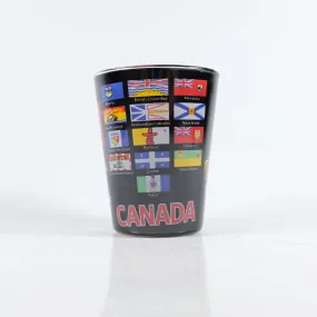 Canadian Province Flags Shotglass