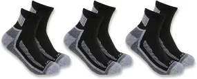 Carhartt Men's  3-Pack SQ5283M Force Lightweight Quarter Sock