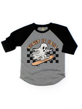 Creep It Real Boys Halloween Shirt - Raglan