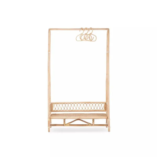 CuddleCo Aria Children's Clothes Rail - Rattan