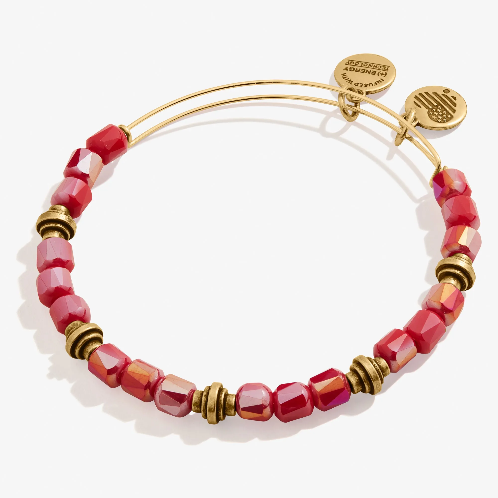 Elation Beaded Bangle, Raspberry