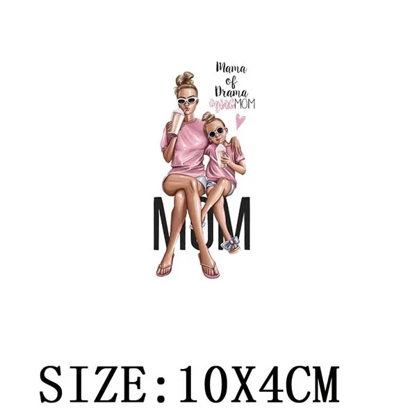 Fashion Lady Thermo Transfer Sticker On Clothes Vogue Girl Iron On Patches For Clothing DIY Washable T-shirt Clothes Sticker Set