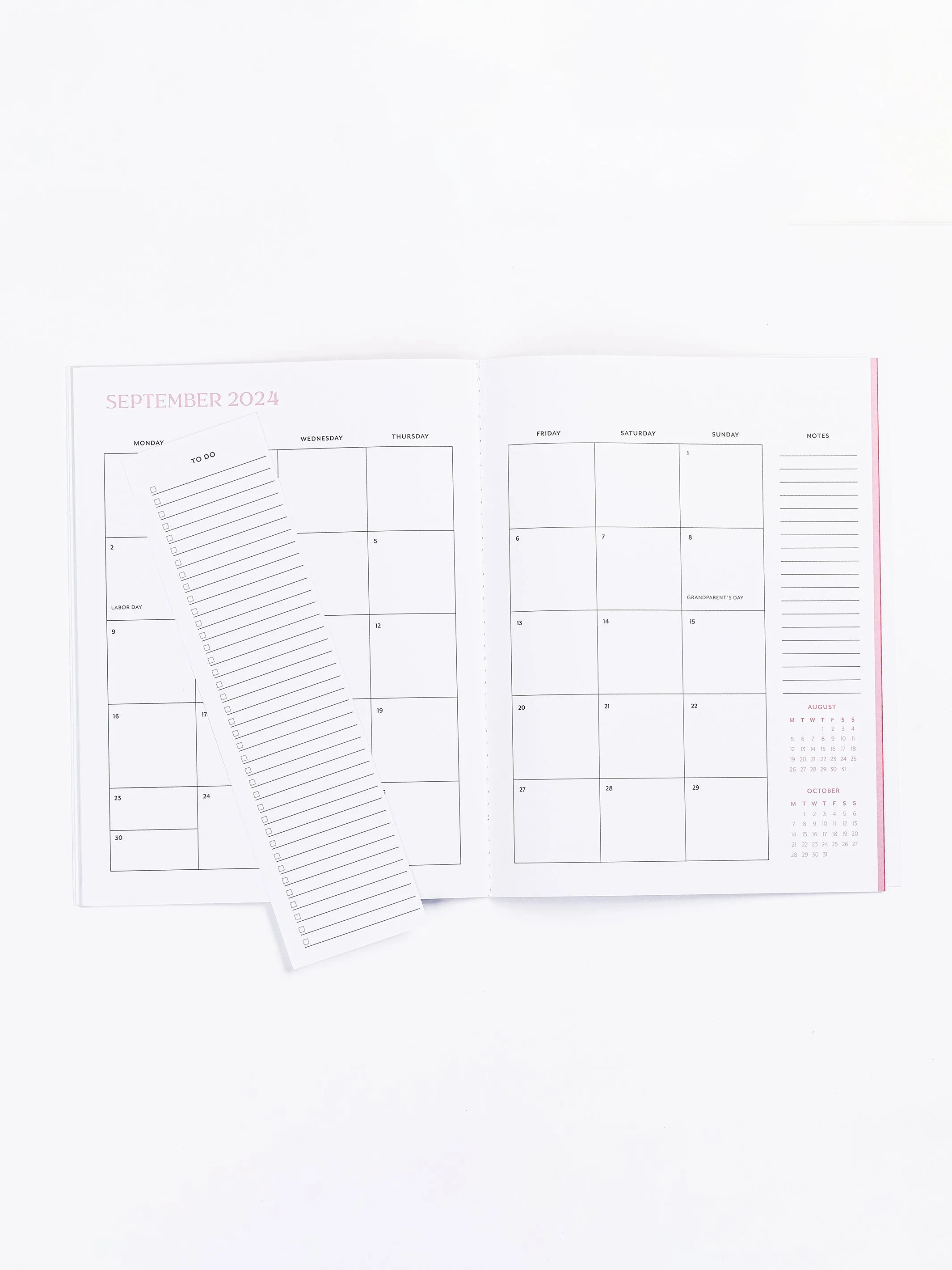 FINAL SALE - 2024 Medium Monthly Planner | Put A Bow On It Pink