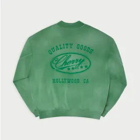 Five Star Zip Up Crewneck (Kelly Green)