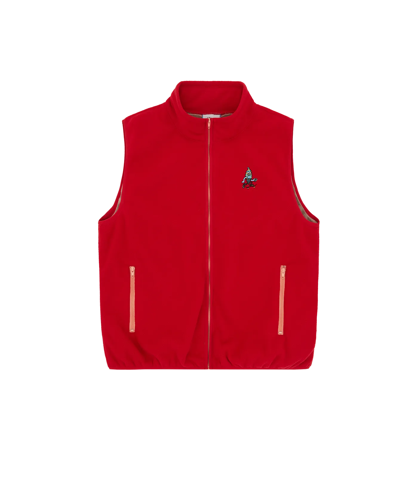 FLEECE VEST - RED