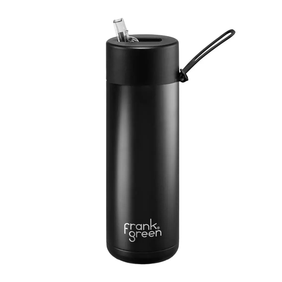 Frank Green 595ml Stainless Steel Ceramic Reusable Bottle with Straw