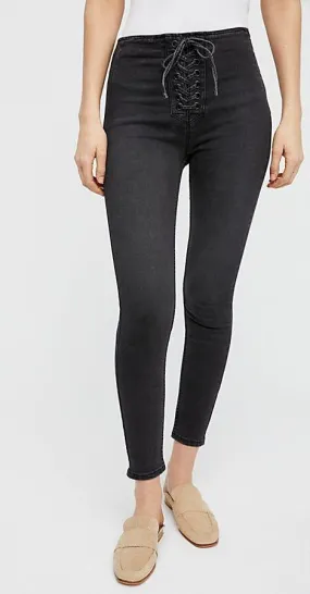 Free People High Lace Legging Jean