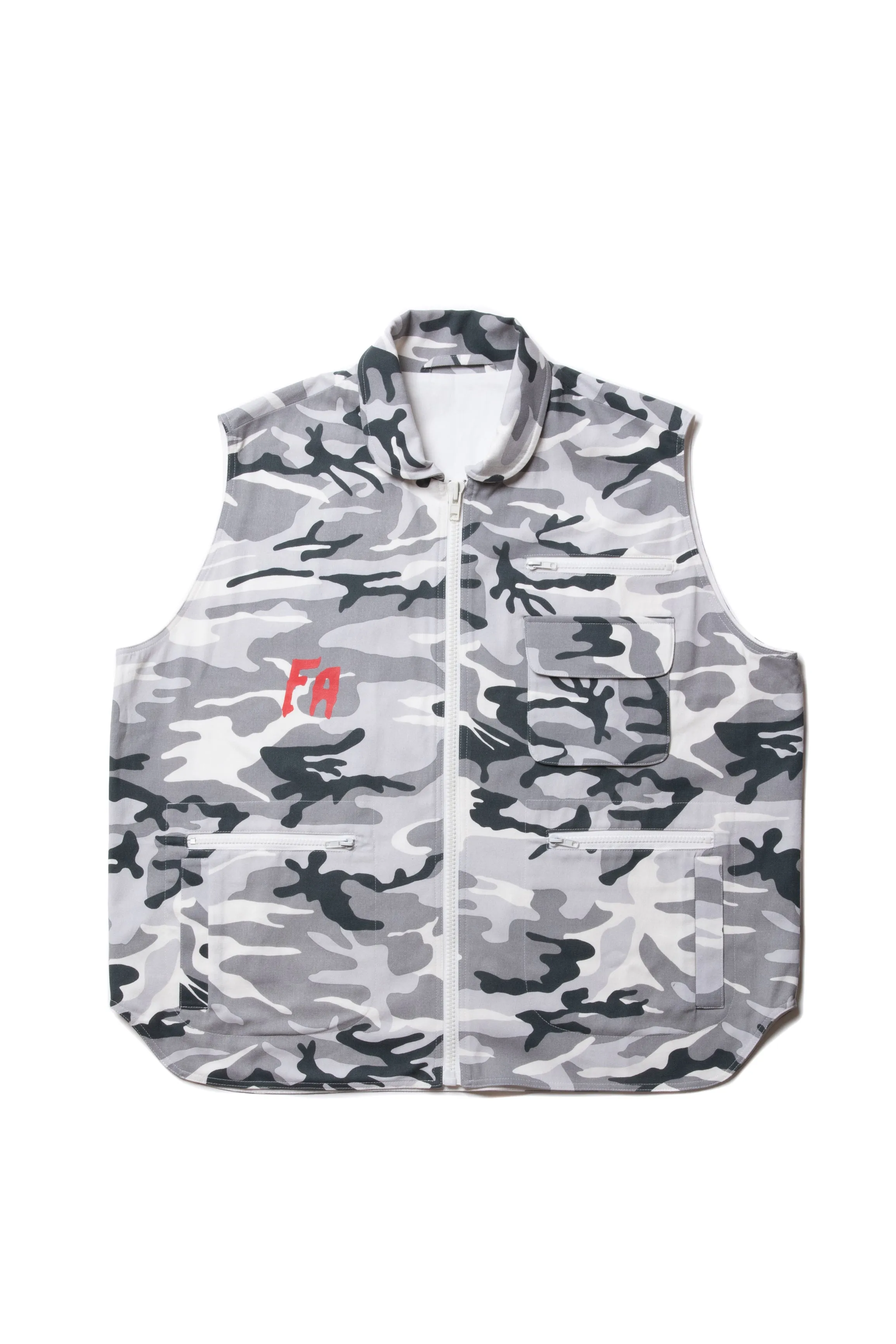 FUCKING AWESOME  × HOMERUN MILITARY VEST SNOW CAMO