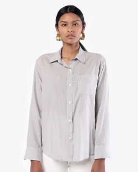 Georgia Button Down in Slate Stripe