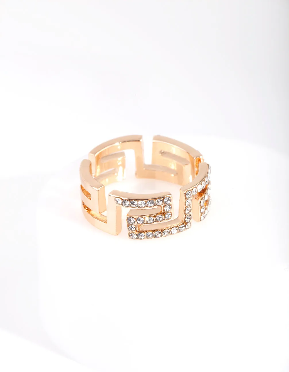 Gold Diamante Egyptian Ring