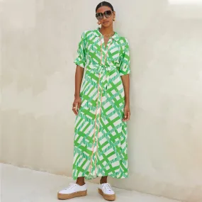 Green Gloria Midi Dress