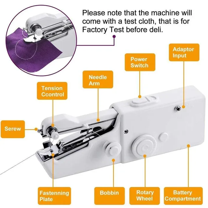 Handheld Electric Stitched Mini Sewing Machine