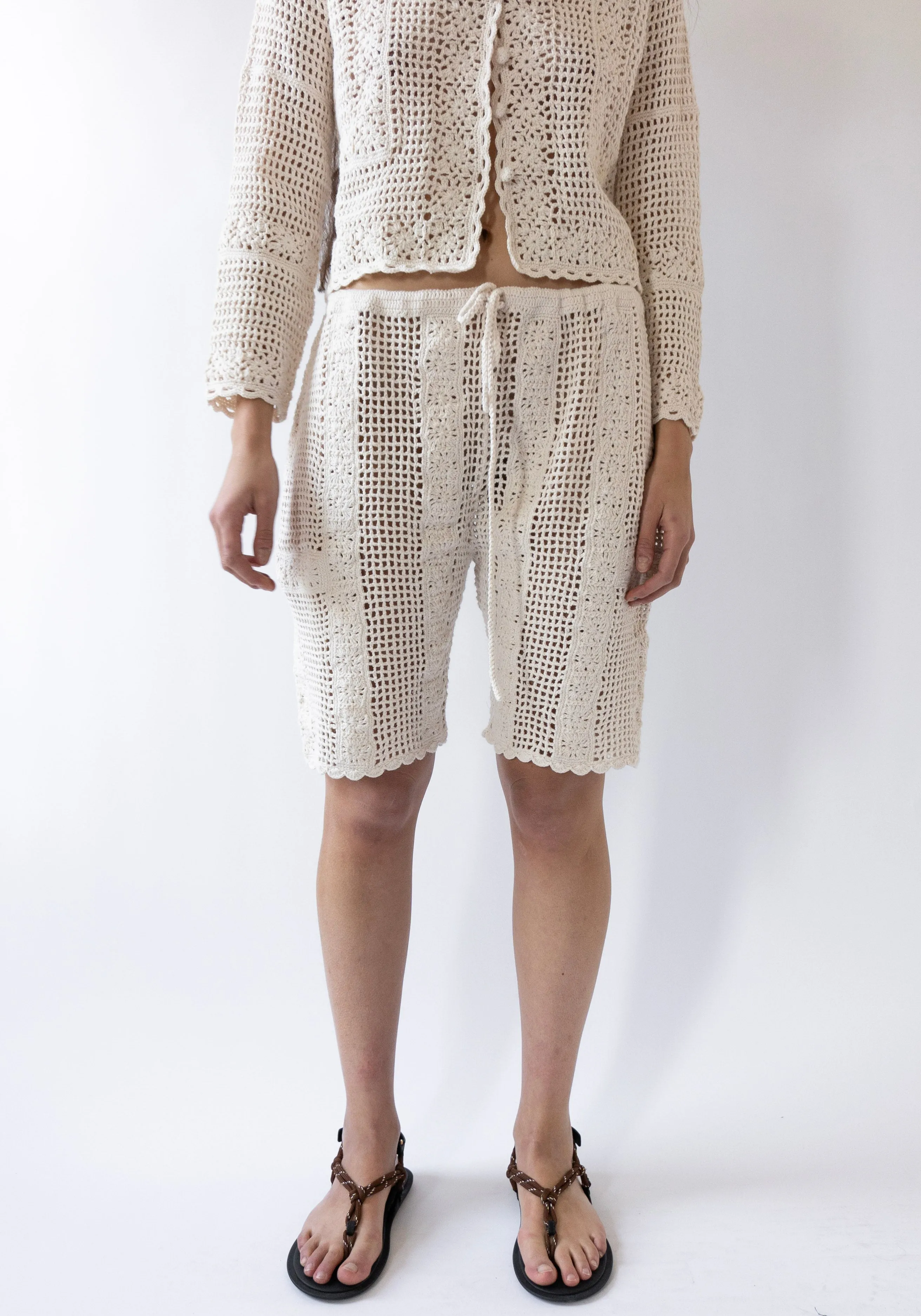 Henri Crochet Short in Cream