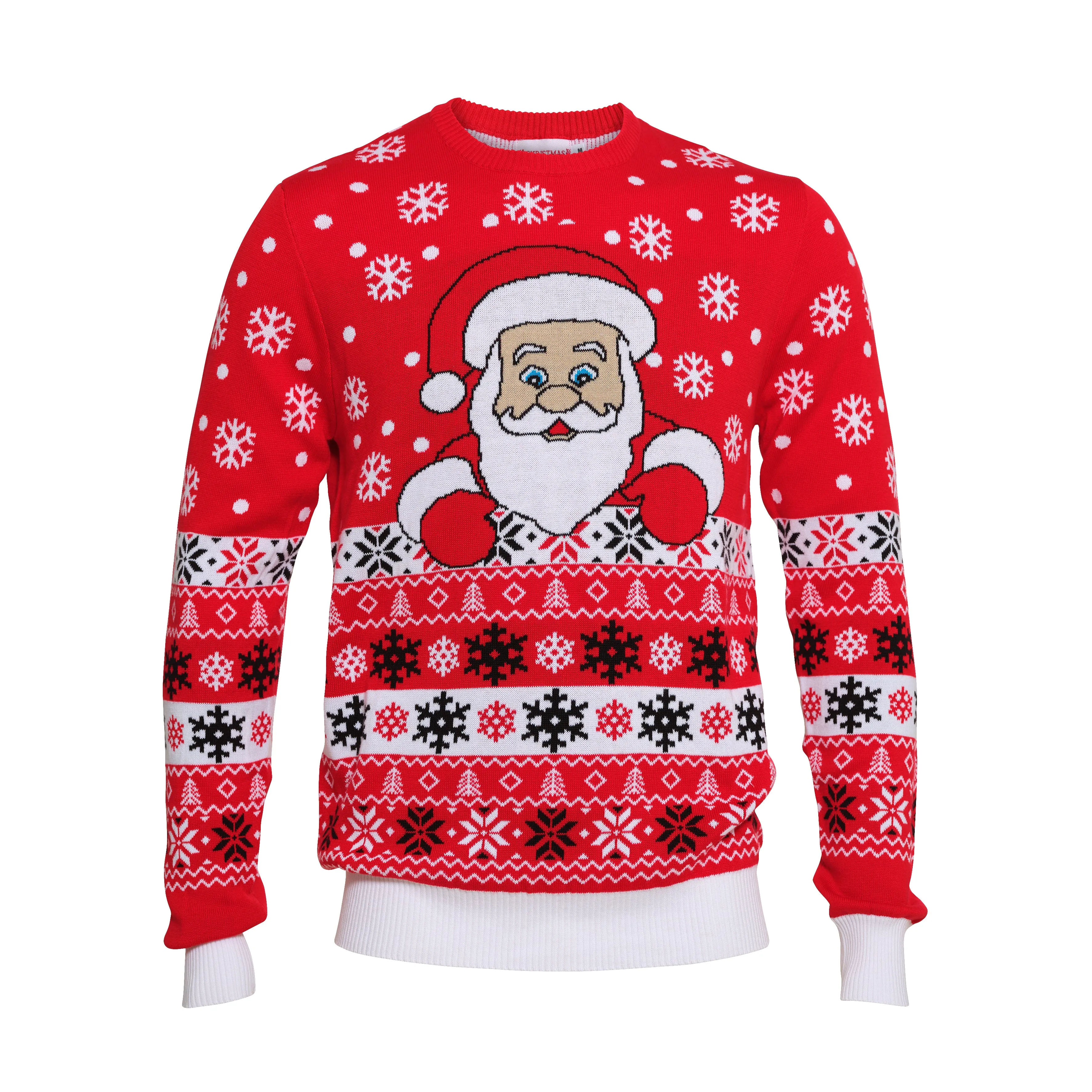 Julemandens Flotte Julesweater Rød - Herre