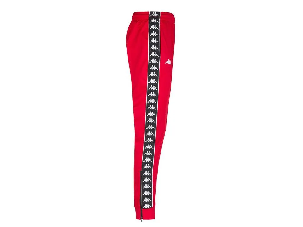 KAPPA 222 Banda Rastoria Slim Pantalone Tuta Unisex Red Black 303KUC0A0E