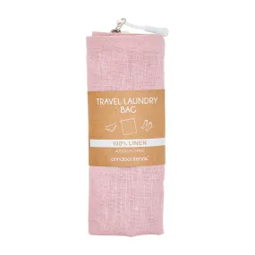 Linen Laundry Bag / PInk