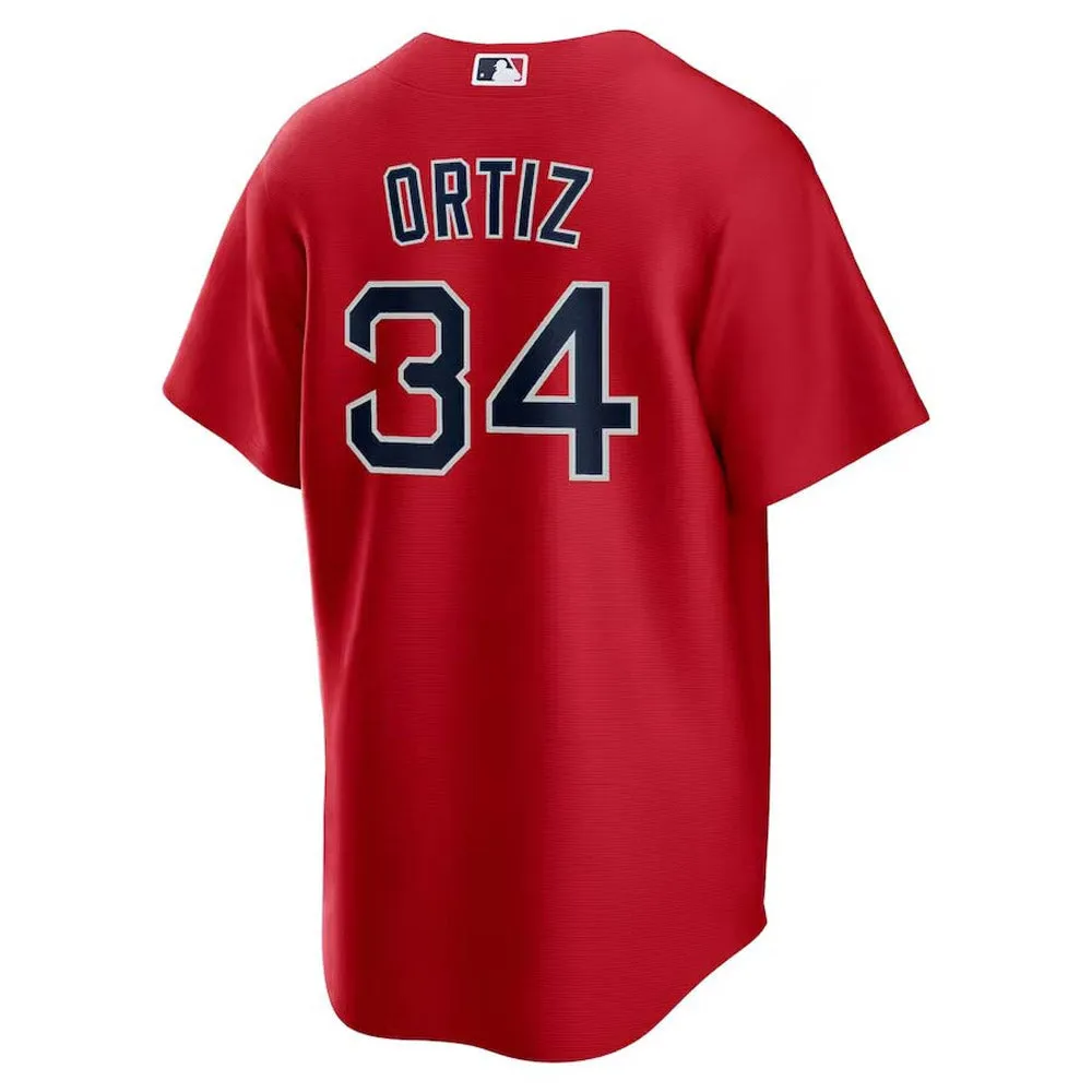 Men's Boston Red Sox David Ortiz Replica Alternate Jersey - Red