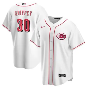 Men's Cincinnati Reds Ken Griffey Jr. Replica Home Jersey - White