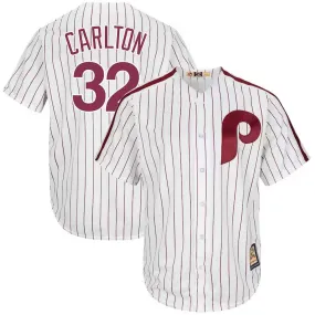 Men's Philadelphia Phillies Steve Carlton Replica Home Jersey - White