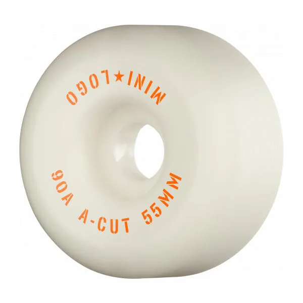 Mini Logo Hybrid Wheels 55mm 90a A-Cut White