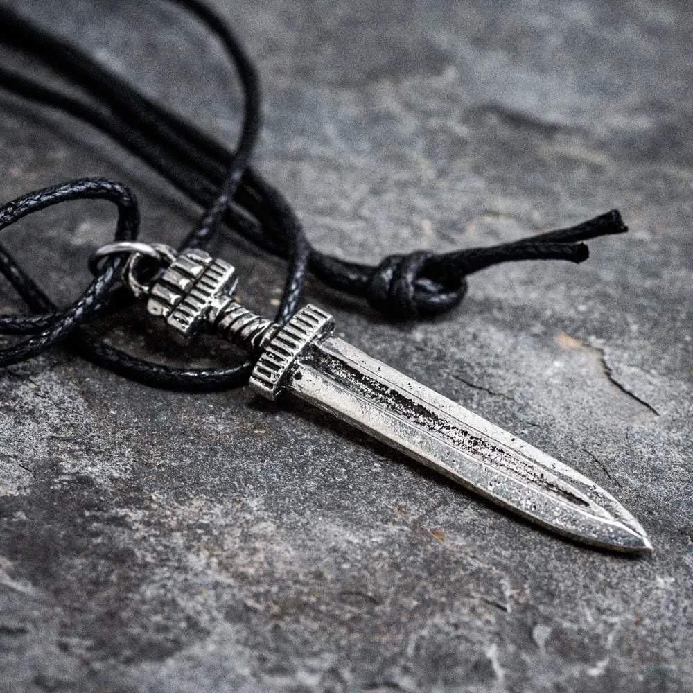 Pewter Sword Necklace - Handcrafted in the UK