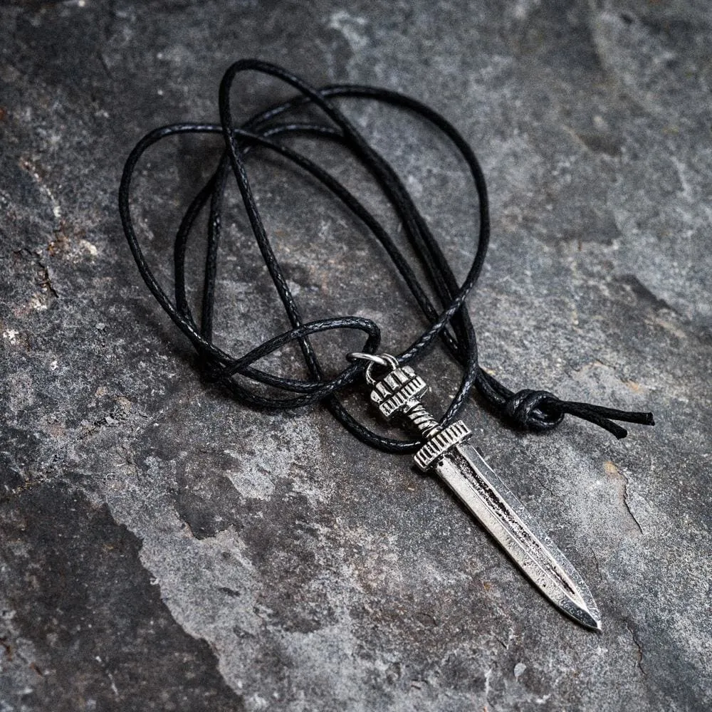 Pewter Sword Necklace - Handcrafted in the UK