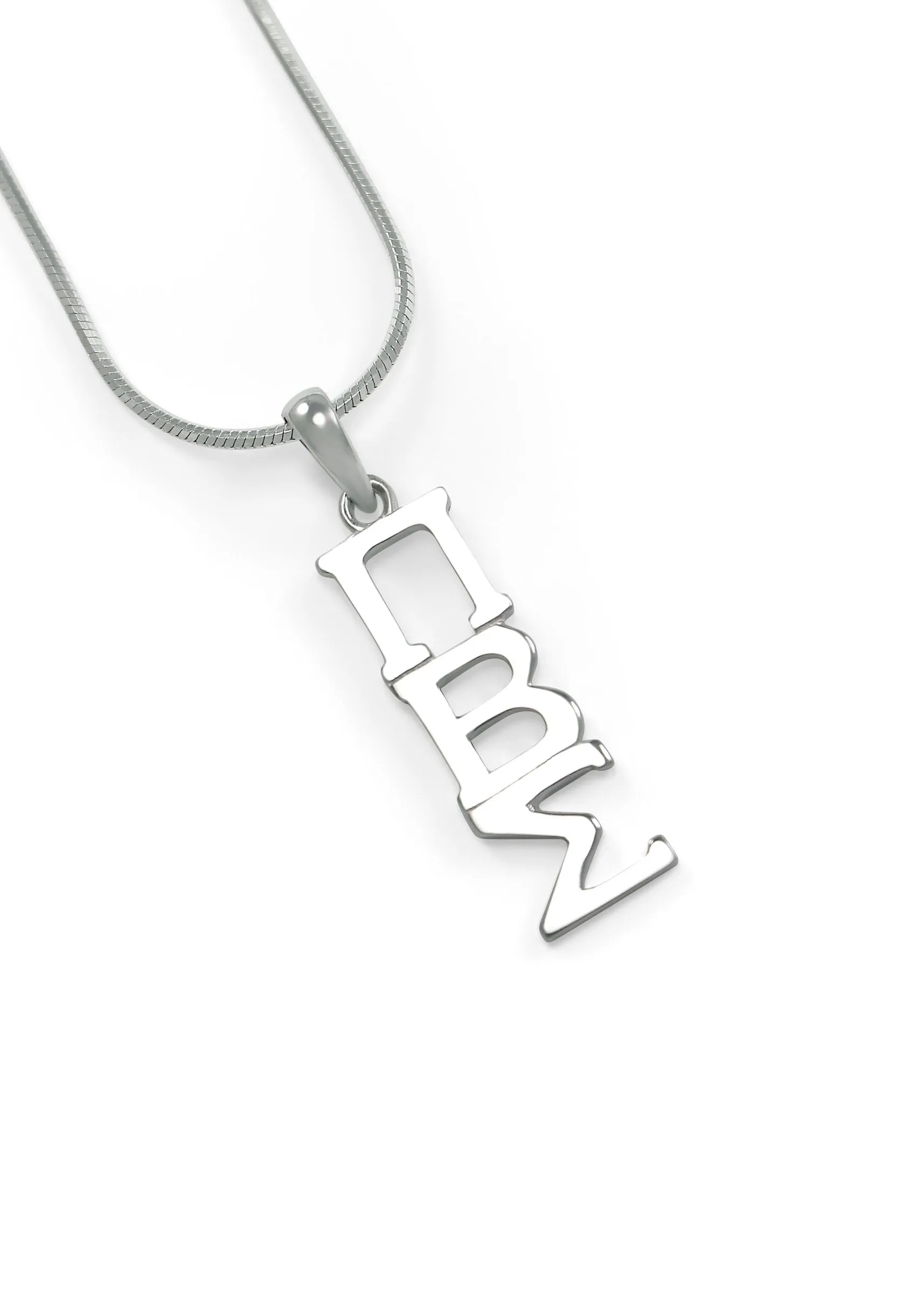 Pi Beta Sigma Sterling Silver Lavaliere Pendant