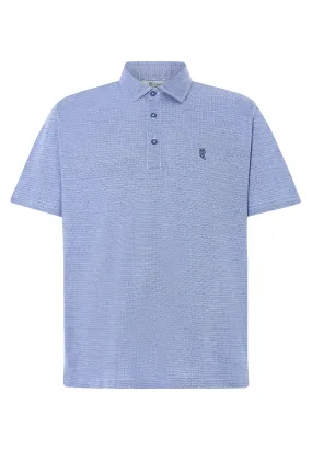 Polo Hombre Manga Corta Algodón Premium - Azul 0008_33