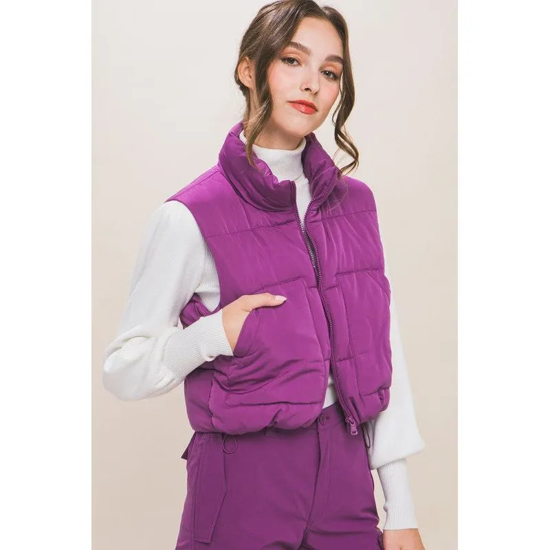 Puffer Vest With Pockets